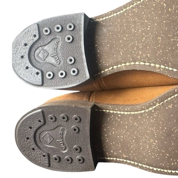 VTG NOS 70s Mens Boots Suede RARE Vulcan Brand NEVER WORN Sturdy Protect SZ 10.5 - Picture 7 of 11